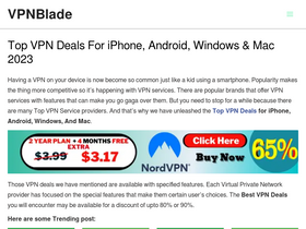 'vpnblade.com' screenshot