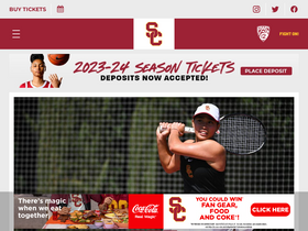 'usctrojans.com' screenshot