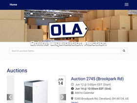 'onlineliquidationauction.com' screenshot