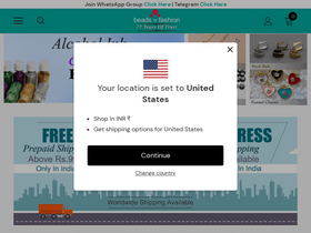 'beadsnfashion.com' screenshot