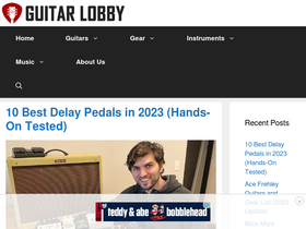 'guitarlobby.com' screenshot