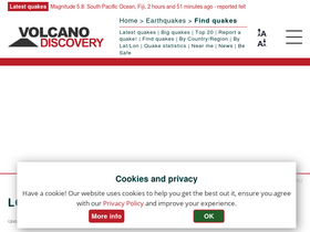 'allquakes.com' screenshot