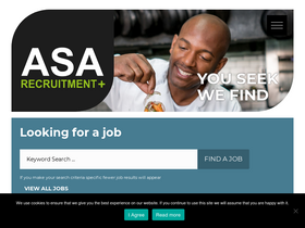 'asarecruitment.co.uk' screenshot