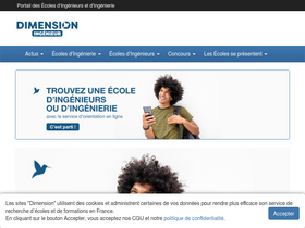 'dimension-ingenieur.com' screenshot
