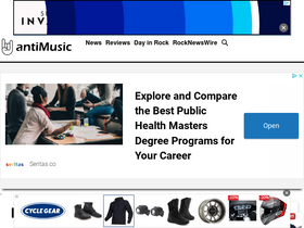 'antimusic.com' screenshot