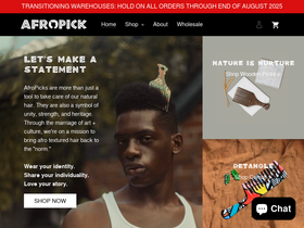 afropick.com homepage screenshot