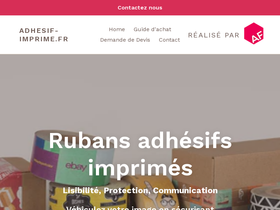 adhesif-imprime.fr homepage screenshot