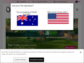 'omlet.com.au' screenshot