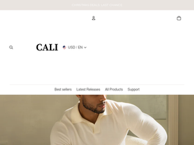 cali-clothing.co.uk website screenshot