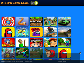 'mixfreegames.com' screenshot