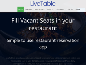 'livetableapp.com' screenshot