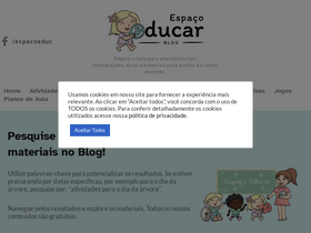 'oespacoeducar.com.br' screenshot