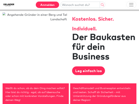 'gruenderplattform.de' screenshot