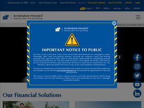 'sundaramfinance.in' screenshot