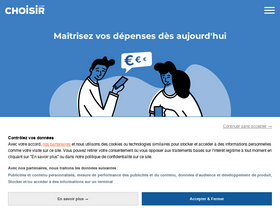 'choisir.com' screenshot
