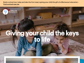 'guidepostmontessori.com' screenshot