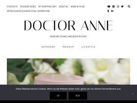 'doctoranne.de' screenshot