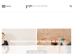 'yogamyoldfriend.com' screenshot