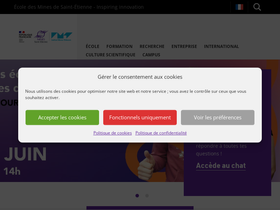 'mines-stetienne.fr' screenshot