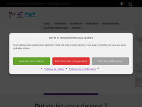'mines-stetienne.fr' screenshot