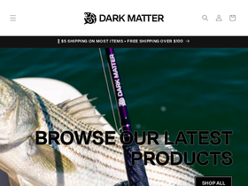 darkmatterfishing.com homepage screenshot