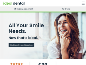 'myidealdental.com' screenshot