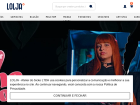 'lolja.com.br' screenshot