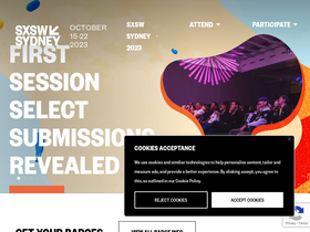 'sxswsydney.com' screenshot