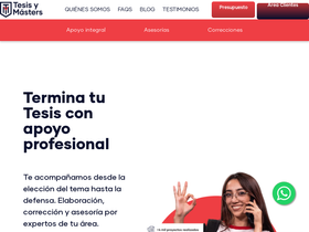 'tesisymasters.cl' screenshot