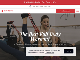 'purebarre.com' screenshot