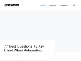 'questionsgems.com' screenshot