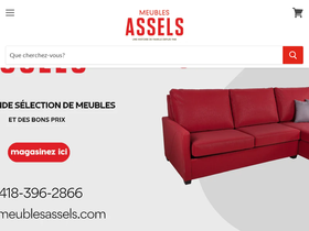 meublesassels.com homepage screenshot