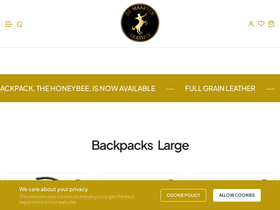 demaartenleather.com homepage screenshot