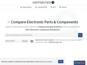 'oemsecrets.com' screenshot