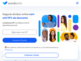 'acordocerto.com.br' screenshot