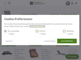 'gartenmoebelcompany.de' screenshot
