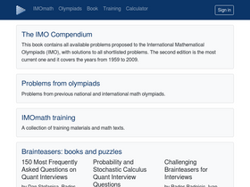 'imomath.com' screenshot