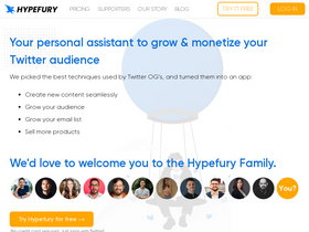 'hypefury.com' screenshot