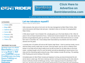 'bentrideronline.com' screenshot