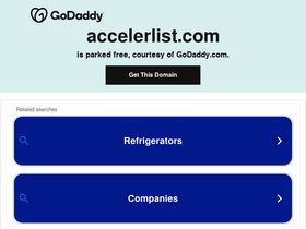 'accelerlist.com' screenshot