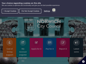 'norwich.gov.uk' screenshot