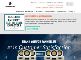 'swgas.com' screenshot