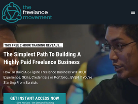 'thefreelancemovement.com' screenshot