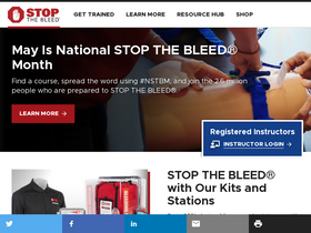 'stopthebleed.org' screenshot