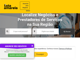 'listaamarela.com.br' screenshot