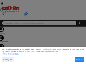 'saldaodainformatica.com.br' screenshot