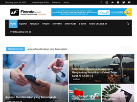 'firanda.com' screenshot
