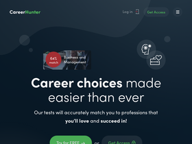 'careerhunter.io' screenshot