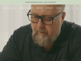Mcleanandcojewellers homepage screenshot