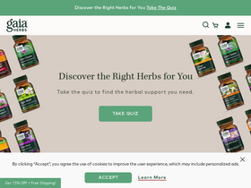 'gaiaherbs.com' screenshot